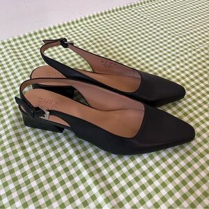Naturalizer Black Slingback Kitten Heels
